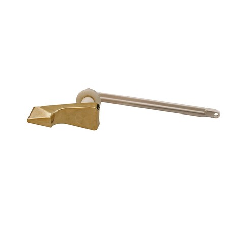 Polished Brass Decorative Tank Trip Lever For American Standard ABS Plastic Arm, Spud And Nut For Pl